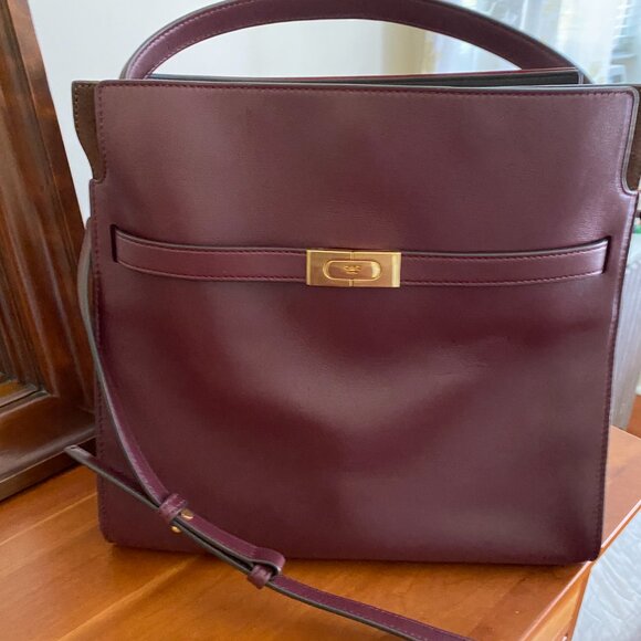 Tory Burch Handbags - Tory Burch Burgundy Leather Bag